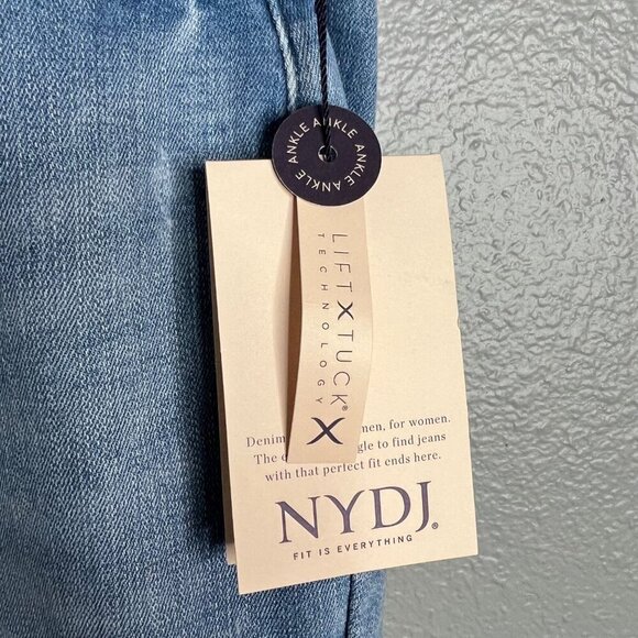 NYDJ Marilyn Straight Ankle Jeans Plus Size 22W Easley Light Wash High Rise NWT - Picture 3 of 9